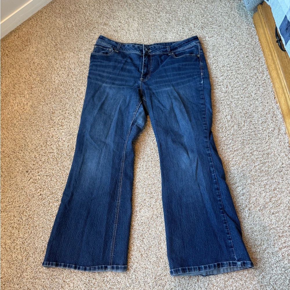 Maurices Dark Blue Flare Jeans